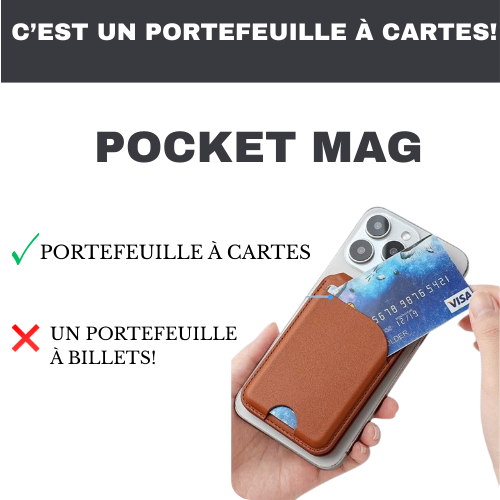 Pocket Mag® — Porte-Cartes Magnétique pour Smartphone