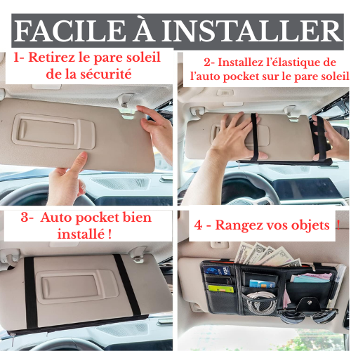 AutoPocket™ — Organisateur Pare-Soleil