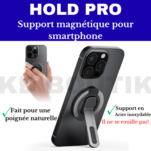 HoldPro™ — Support Magnétique pour Smartphone