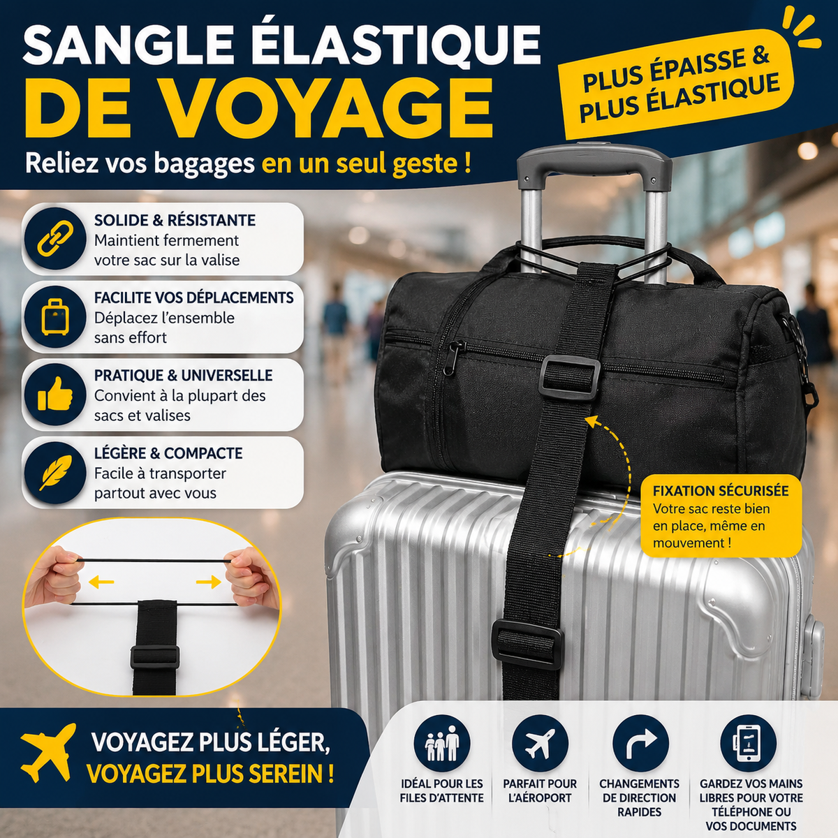 TravelLink™ — Sangle de voyage pour valise