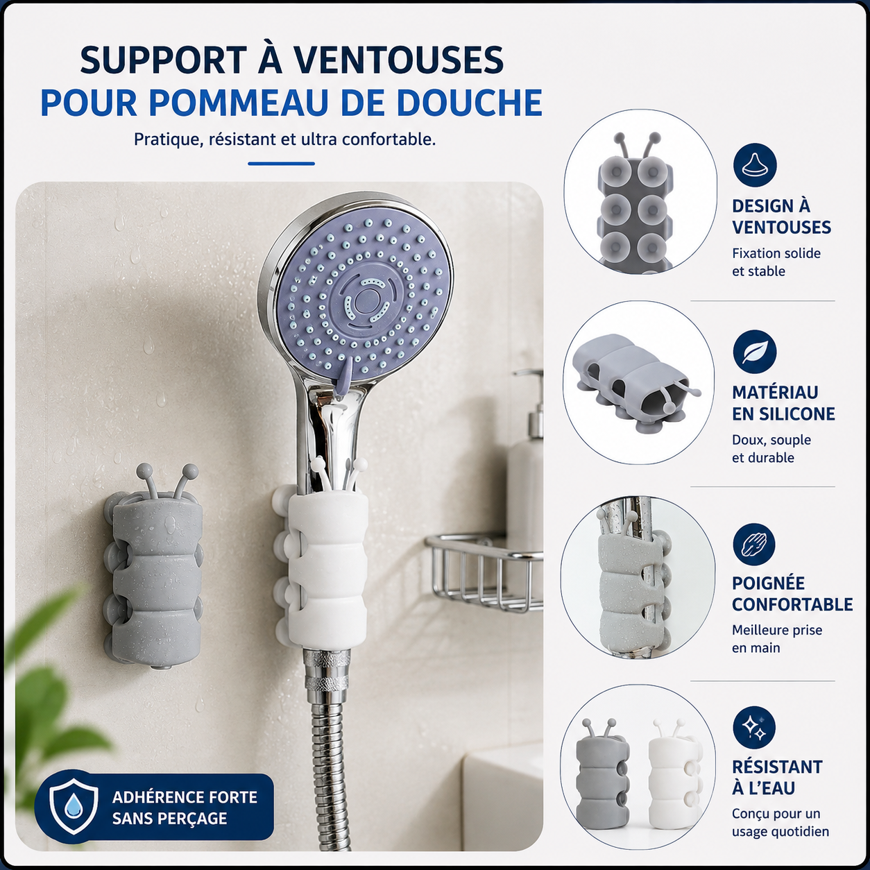 GripShower™ – Poignée Antidérapante