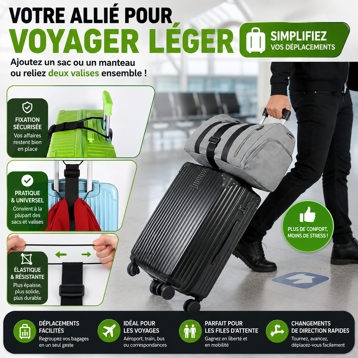 TravelLink™ — Sangle de voyage pour valise