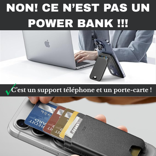 Pocket Mag® — Porte-Cartes Magnétique pour Smartphone